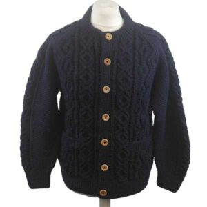 定価8.8万 美品 INVERALLAN 3A LUMBER Cardigan 3Q Golfer Cardigan - 100% Aran Range