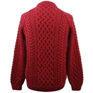 1C Country Meetings Crew Neck Sweater in Ecru & Red: Back