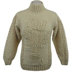 53A Barley Sweater in Cream: Front