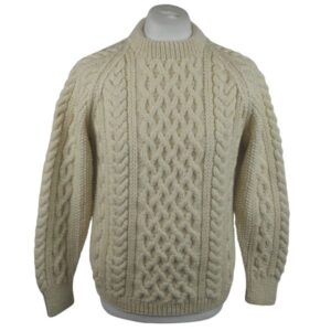 1H Country Meetings Crew Neck Sweater in Ecru: Front